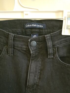 Calvin Klein Jeans Woman's Washed Black Skinny Jeans